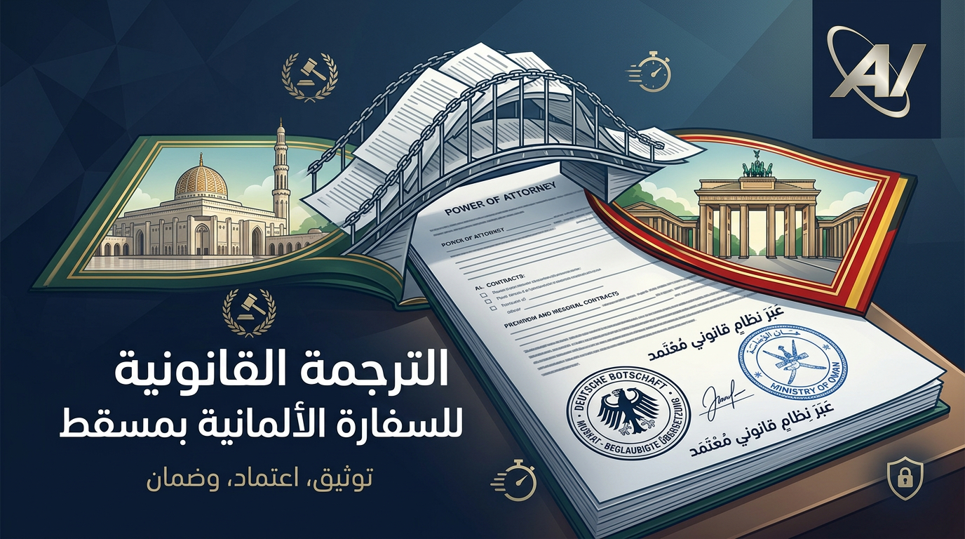 ترجمة قانونية للسفارة الألمانية مقبولة 100%