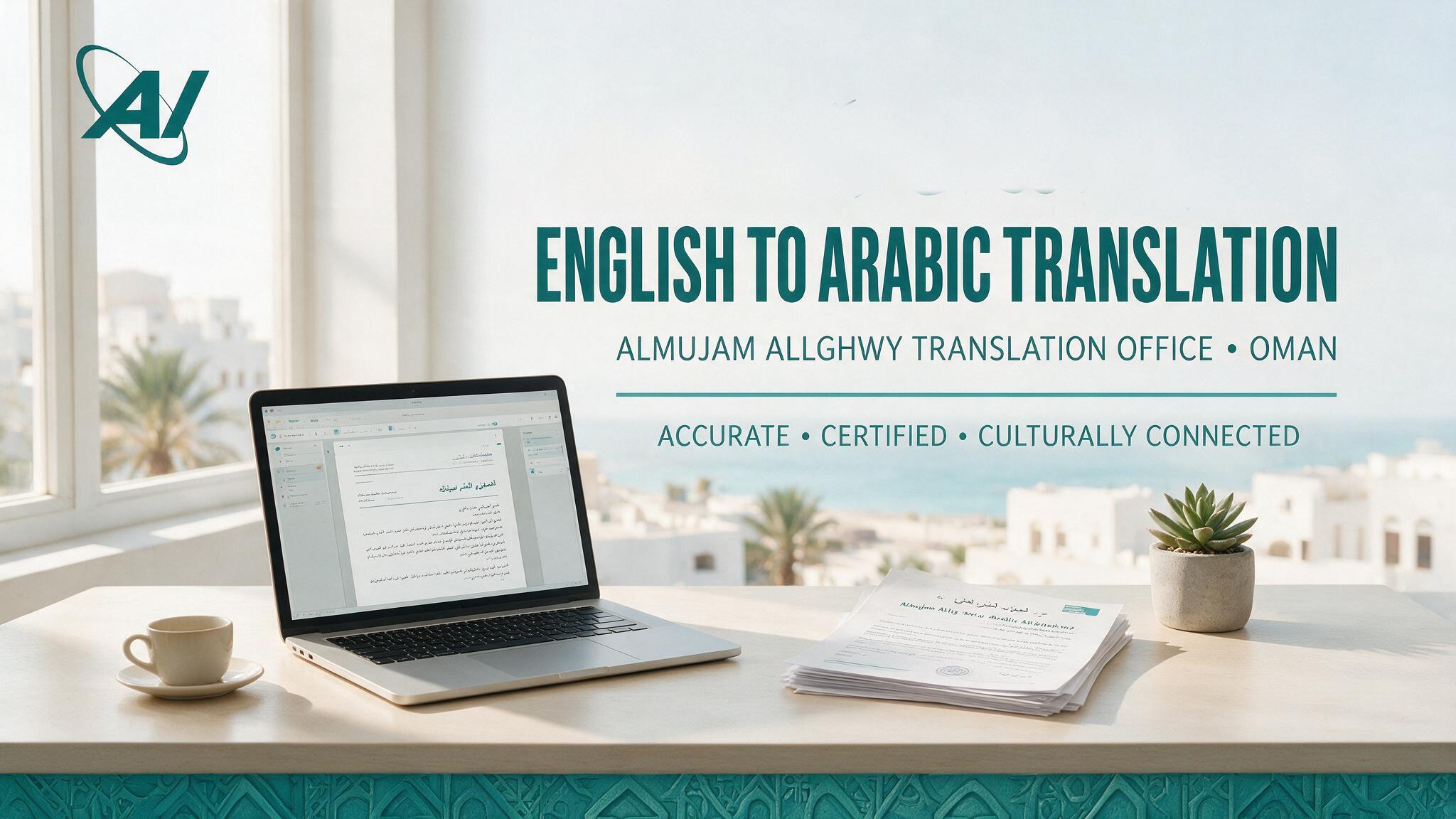 ترجمة من العربية للإنجليزية بطريقة إحترافية معتمدة