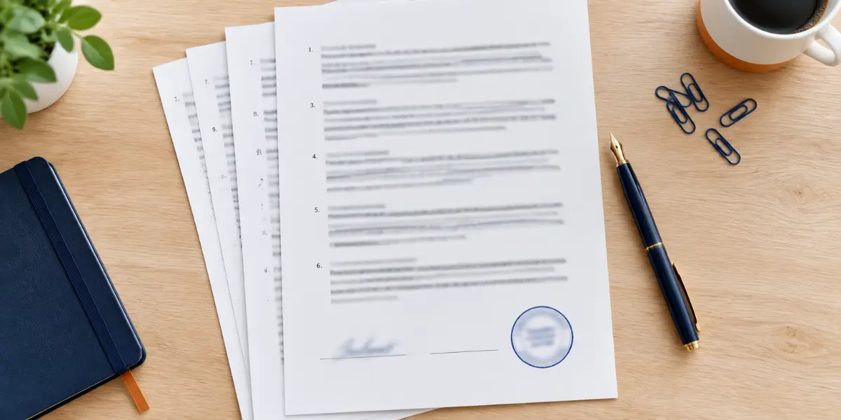 Commercial contract prepared for certified contract translation in Muscat